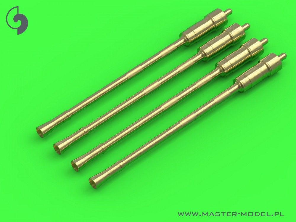 1:72 German 2cm L/65 Flak 38 and Flakvierling 38 gun barrels (4pcs)