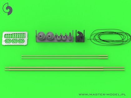 1:16 Antenna Comrod VHF3088VM - used on Leopard 2 A7V and other vehicles (2pcs) - TILTED version