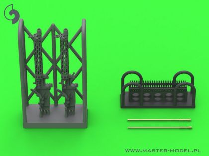 1:72 German WW I machine gun Spandau LMG 08/15 (2 pcs) - with LONG charging handle - complete guns incl. 3D resin & brass parts