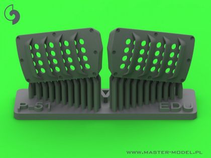 1:48 P-51 Mustang - carburator air filter cover - RAF louvred type - version A (for Eduard)