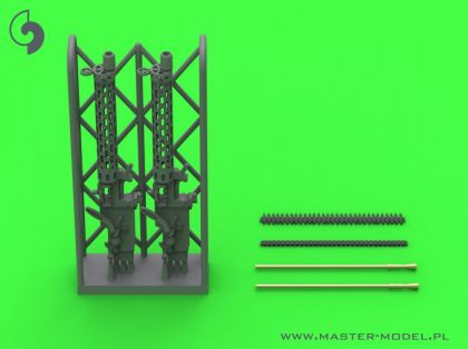 1:48 German WW I machine gun Spandau LMG 08/15 (2 pcs) - with LONG charging handle - complete guns incl. 3D resin & brass parts