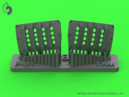 1:32 P-51 Mustang - carburator air filter cover - RAF louvred type - version B (for Tamiya)