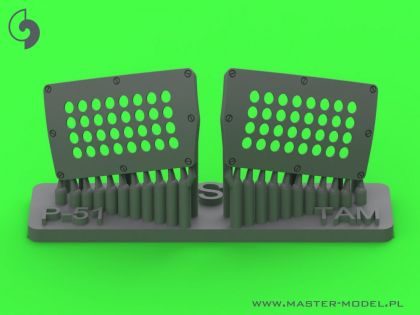 1:32 P-51 Mustang - carburator air filter cover - standard holed type (for Tamiya)