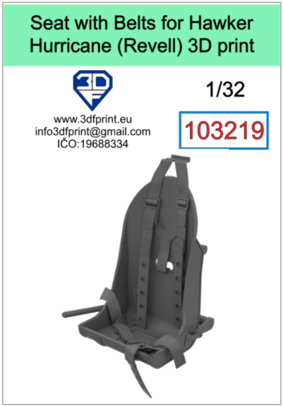 1:32 Seat for Hurricane Mk.II