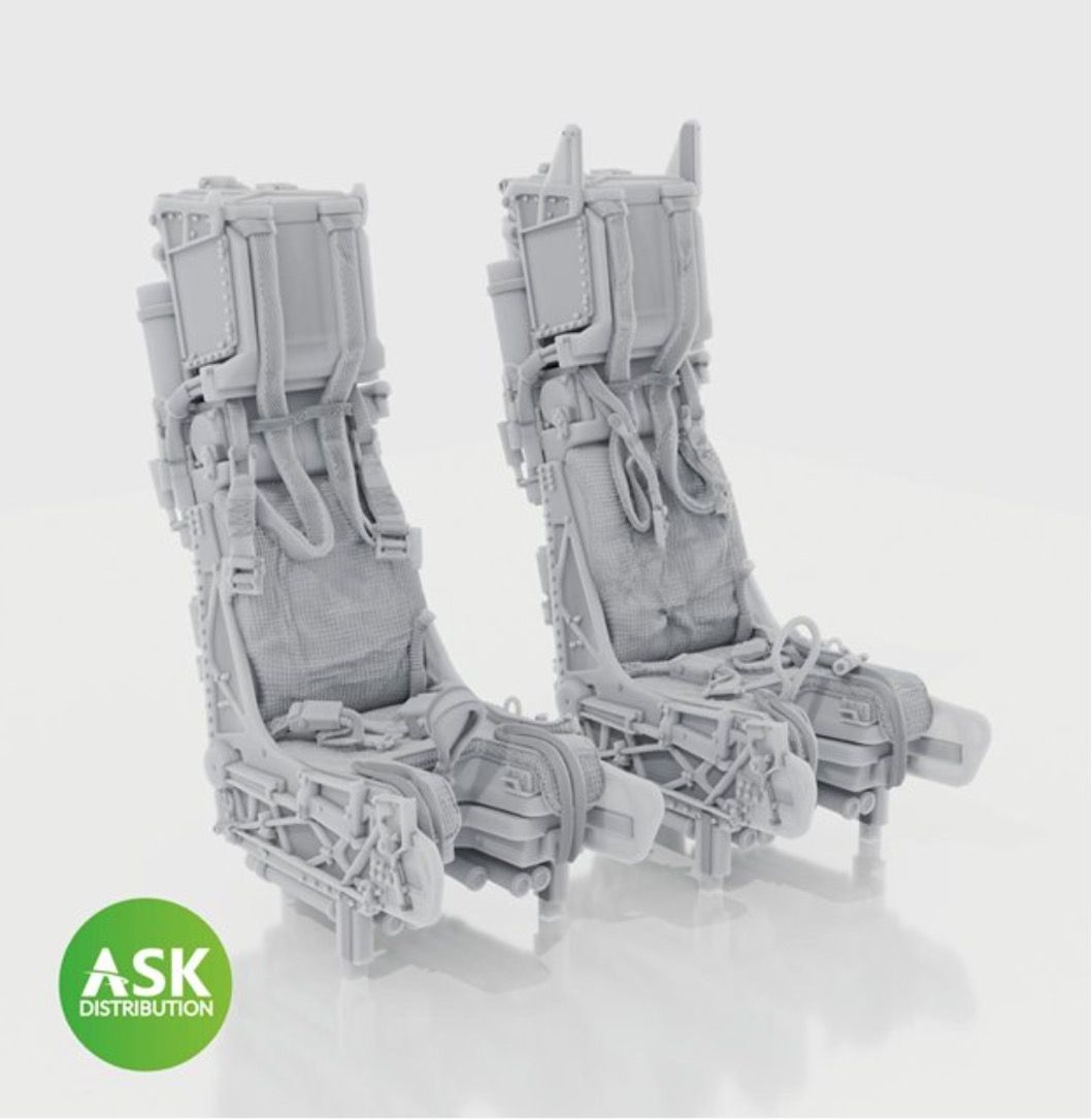 1:48 SJU-17 Ejection Seat with seat belts - 1 pc recommended for F-14D Tomcat - Tamiya