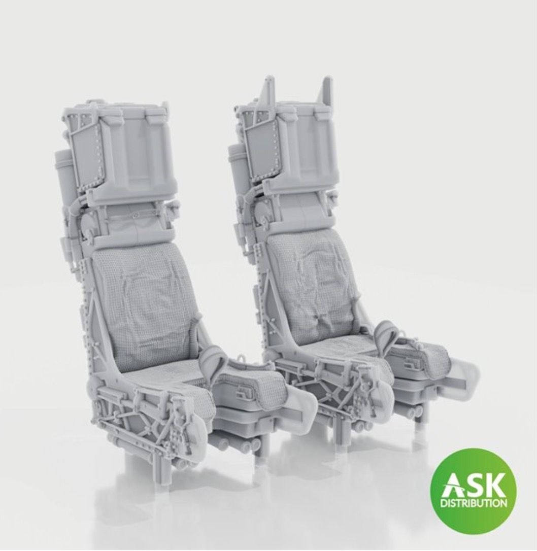 1:48 SJU-17 Ejection Seat excluding seat belts - 2 pc., recommended for F-14D Tomcat - Tamiya