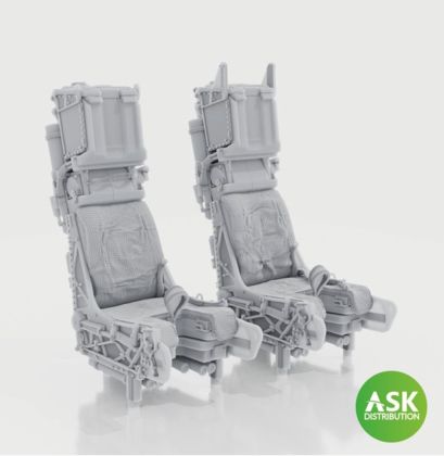 1:48 SJU-17 Ejection Seat excluding seat belts - 2 pc., recommended for F-14D Tomcat - Tamiya