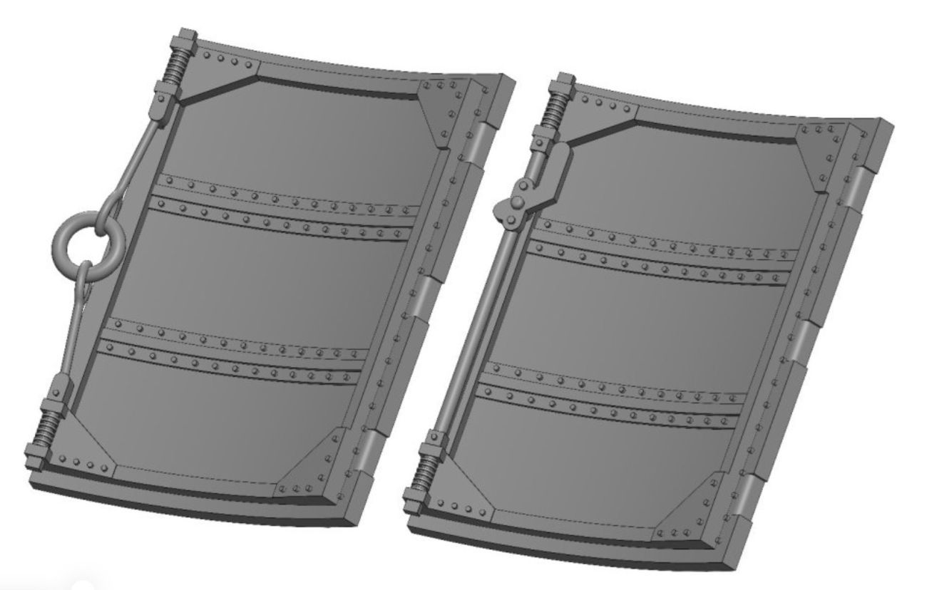 1:72 Spitfire Mk.I, Mk.II, Mk.V early - Cockpit door - rec. for Eduard