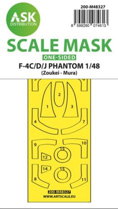 1:48 F-4C/D/J Phantom one-sided fit and self adhesive express mask for Zoukei-Mura
