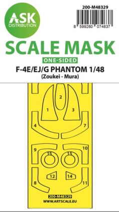 1:48 F-4E/EJ/G Phantom one-sided fit and self adhesive express mask for Zoukei-Mura