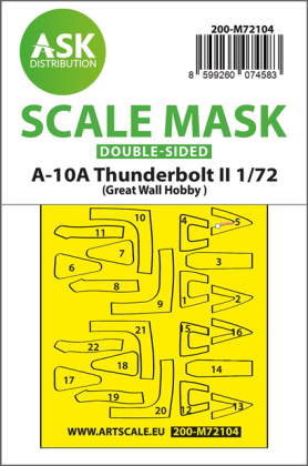 1:72 A-10A Thunderbolt II double-sided fit express mask for GWH