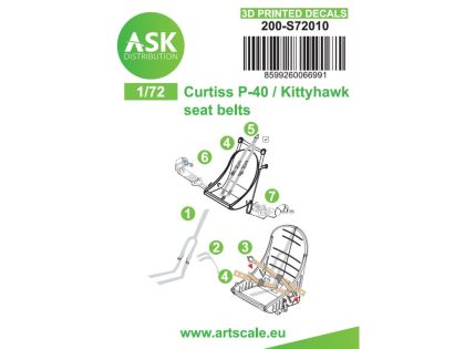 1:72 P-40 - 3D printed decals by ASK