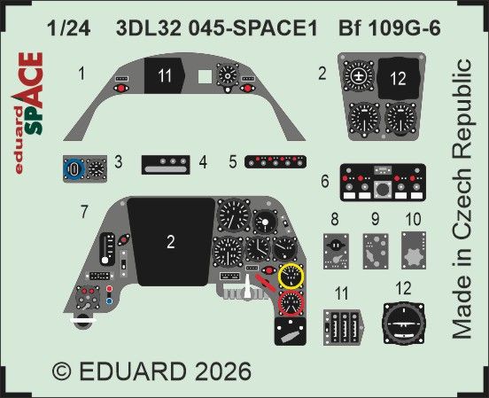 1:24 Bf-109G-6 - Space Set for Airfix