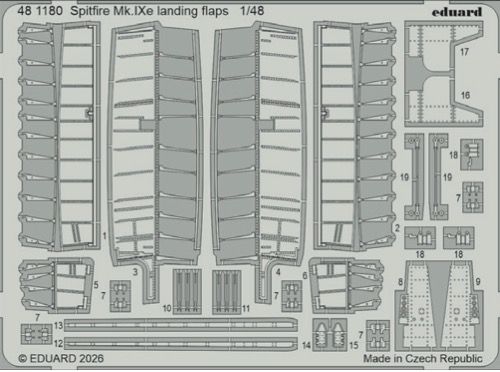 1:48 Spitfire Mk.IXe - Landing Flaps for Airfix