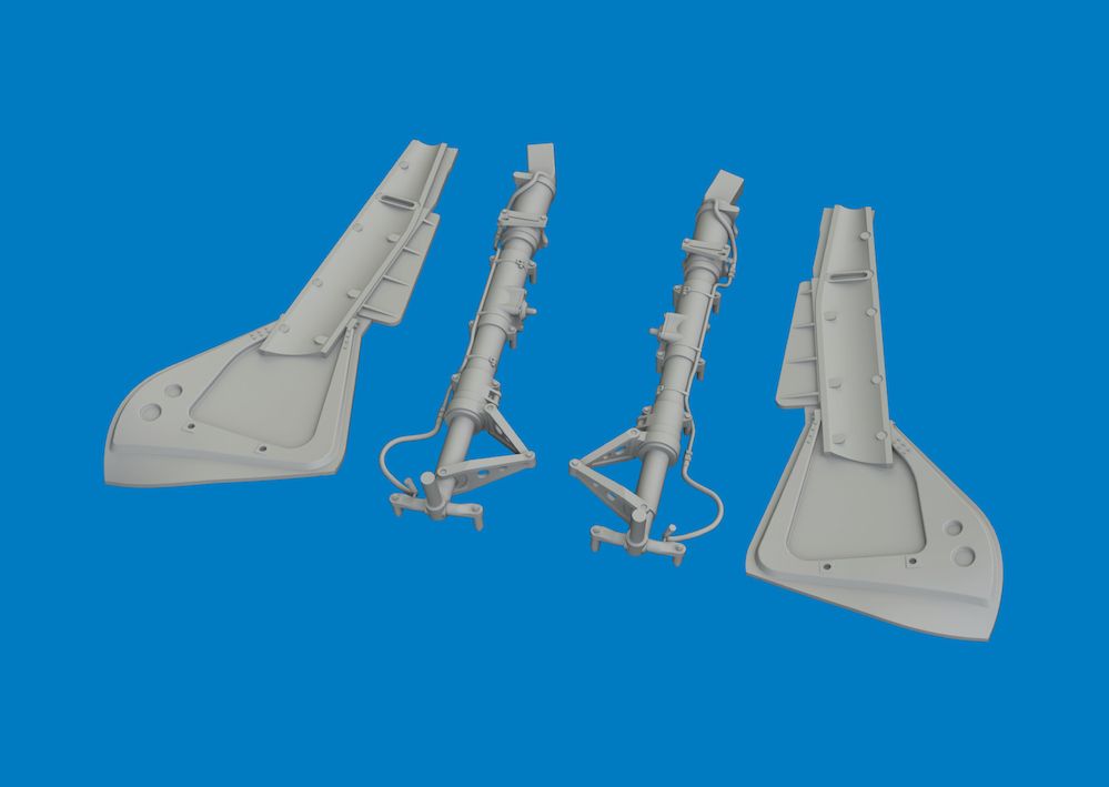 1:32 Fw-190 - Undercarriage Legs for Revell
