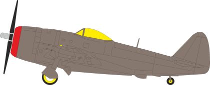 1:48 P-47 M Thunderbolt - TFace Paint Mask Set for Miniart