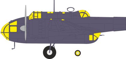 1:48 Handley Page Hampden B Mk.I - TFace Paint Mask Set for ICM