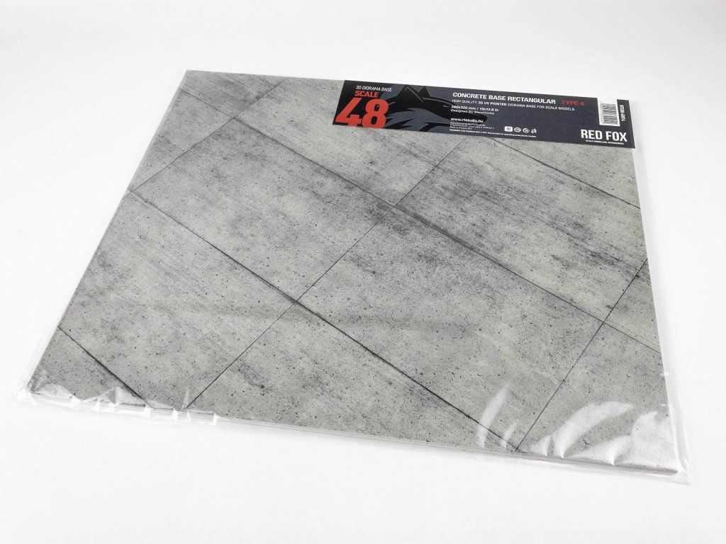 1:48 Concrete Base Rectangular Type 4 380x320mm