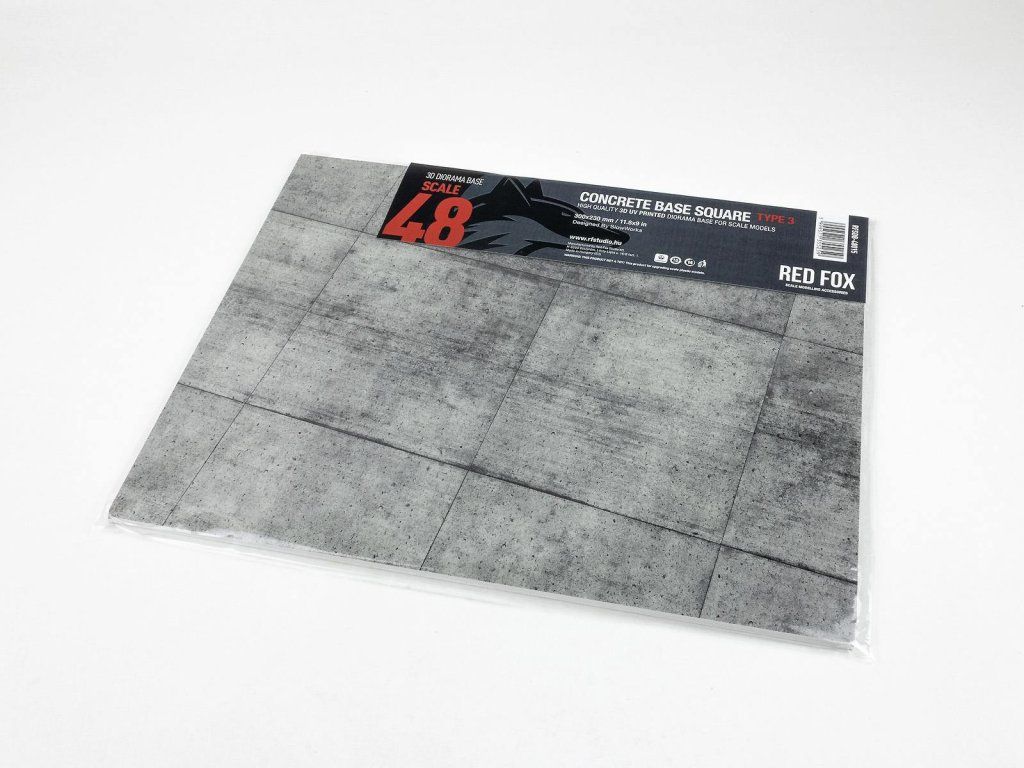1:48 Concrete Base Square Type 3 300x230mm