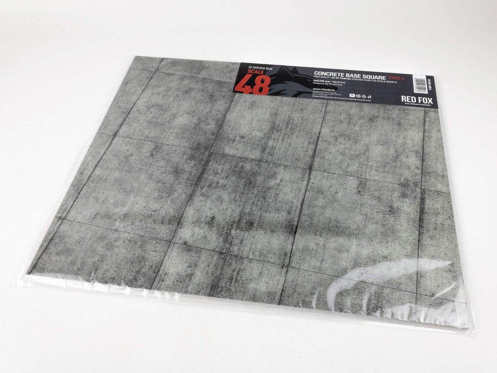 1:48 Concrete Base Square Type 4 380x320mm