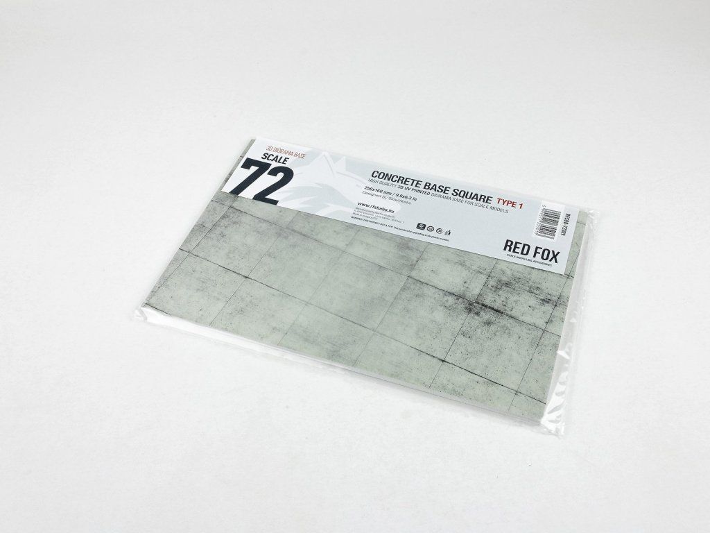 1:72 Concrete Base Square Type 1 250x160mm