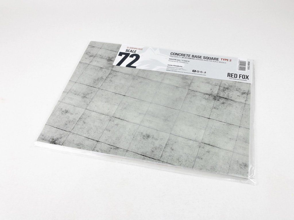 1:72 Concrete Base Square Type 2 300x230mm
