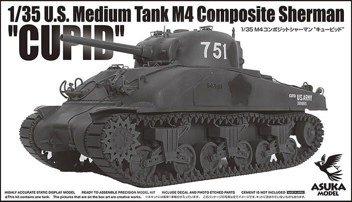 1:35 U.S. Medium Tank M4 Composite Sherman Cupid