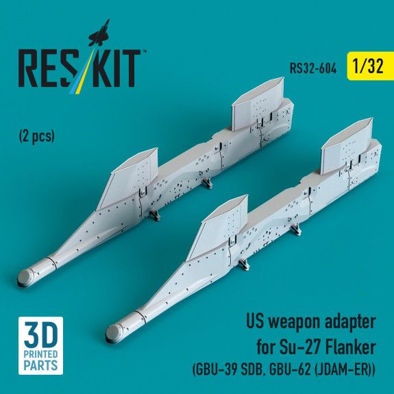 1:32 US weapon adapter for Su-27 Flanker (2 pcs) (GBU-39 SDB, GBU-62 (JDAM-ER))