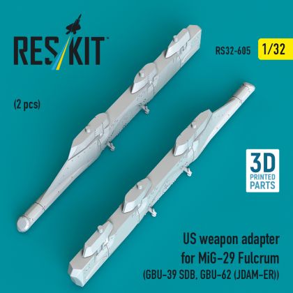 1:32 US weapon adapter for MiG-29 Fulcrum (2 pcs) (GBU-39 SDB, GBU-62 (JDAM-ER))