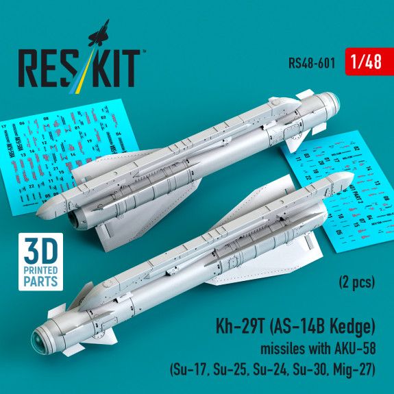 1:48 Kh-29T (AS-14B Kedge) missiles with AKU-58 (2 pcs)