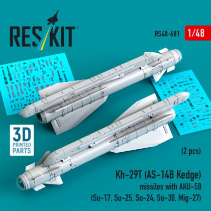 1:48 Kh-29T (AS-14B Kedge) missiles with AKU-58 (2 pcs)