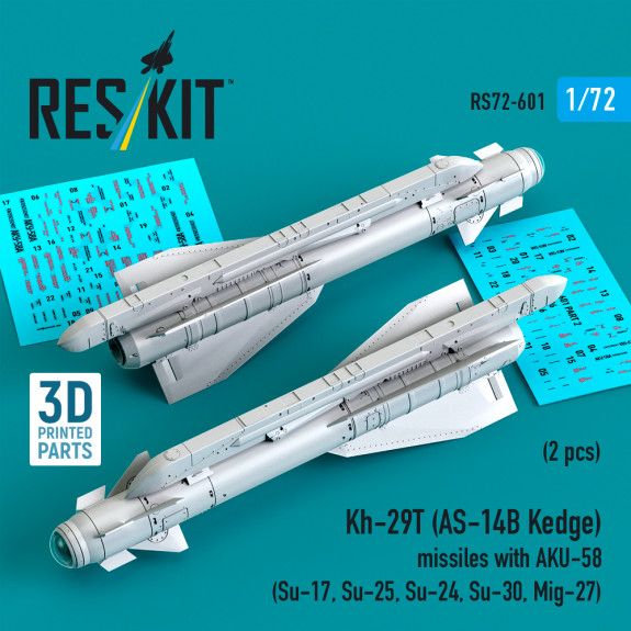 1:72 Kh-29T (AS-14B Kedge) missiles with AKU-58 (2 pcs)