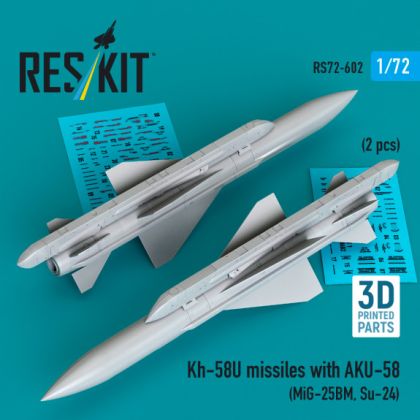 1:72 Kh-58U missiles with AKU-58 (2 pcs)