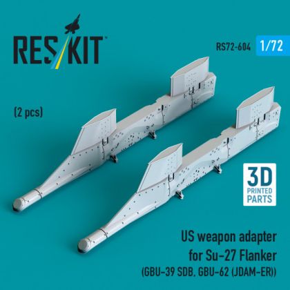 1:72 US weapon adapter for Su-27 Flanker (2 pcs) (GBU-39 SDB, GBU-62 (JDAM-ER))