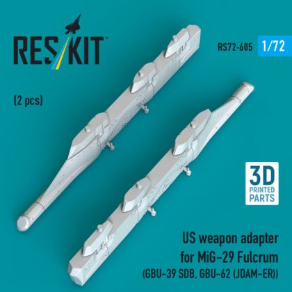 1:72 US weapon adapter for MiG-29 Fulcrum (2 pcs) (GBU-39 SDB, GBU-62 (JDAM-ER))