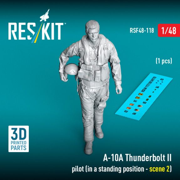 1:48 A-10A Thunderbolt II pilot (in a standing position - scene 2) (1 pcs)
