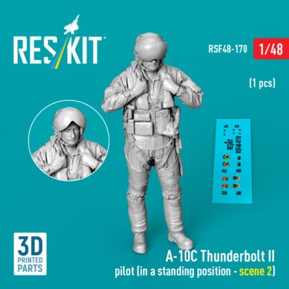 1:48 A-10C Thunderbolt II pilot (in a standing position - scene 2) (1 pcs)