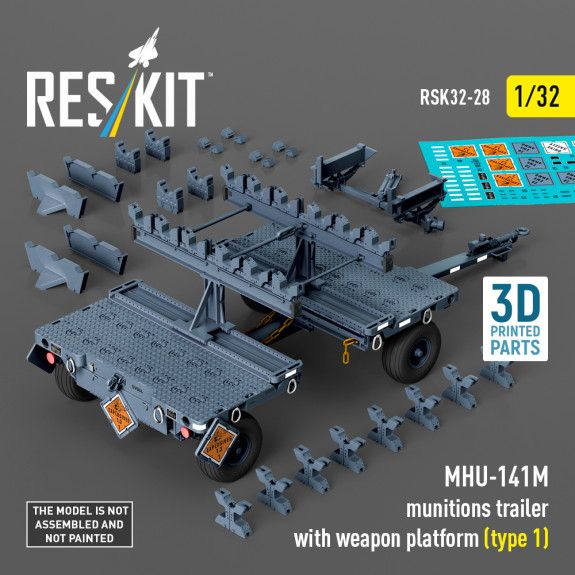 1:32 MHU-141M munitions trailer with weapon platform (type 1)