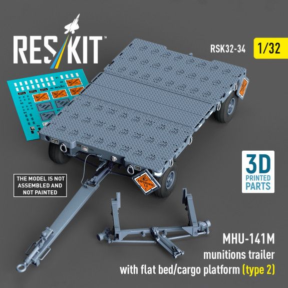 1:32 MHU-141M munitions trailer with flat bed/cargo platform (type 2)