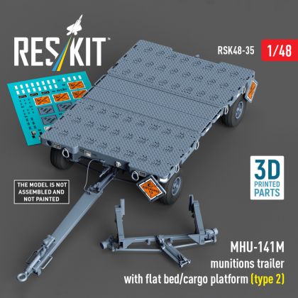 1:48 MHU-141M munitions trailer with flat bed/cargo platform (type 2)