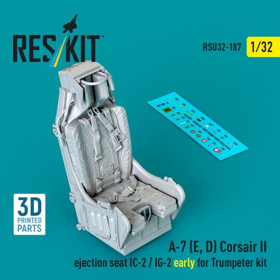 1:32 A-7 (E, D) Corsair II ejection seat IC-2 / IG-2 early for Trumpeter kit