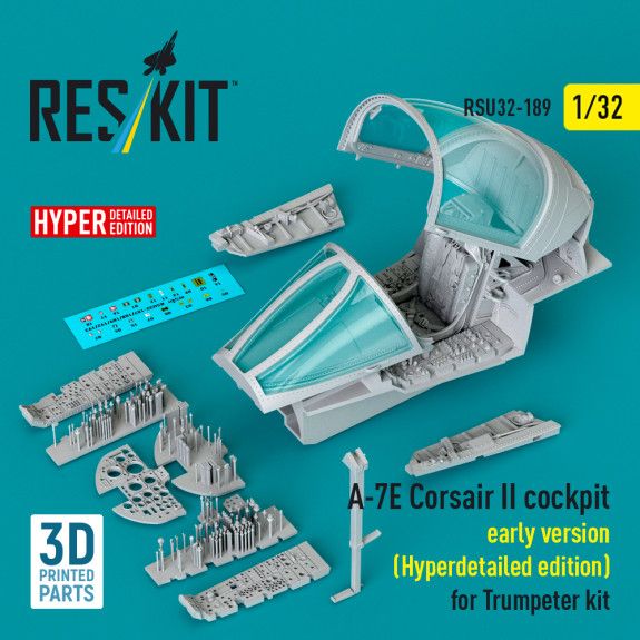 1:32 A-7E Corsair II early cockpit (Hyperdetailed edition) for Trumpeter kit