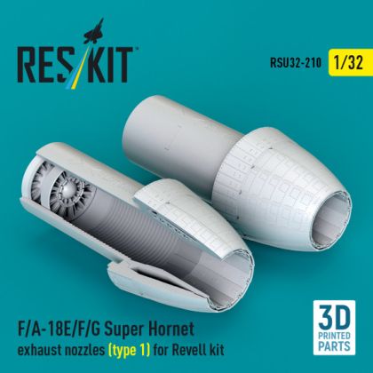 1:32 F/A-18E/F/G Super Hornet exhaust nozzles (type 1) for Revell kit