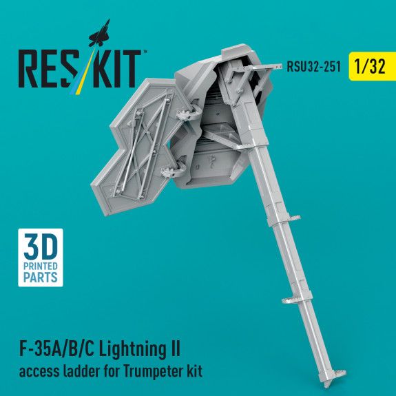 1:32 F-35A/B/C Lightning II access ladder for Trumpeter kit