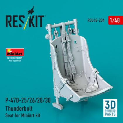 1:48 P-47D-25/26/28/30 Thunderbolt Seat for MiniArt kit