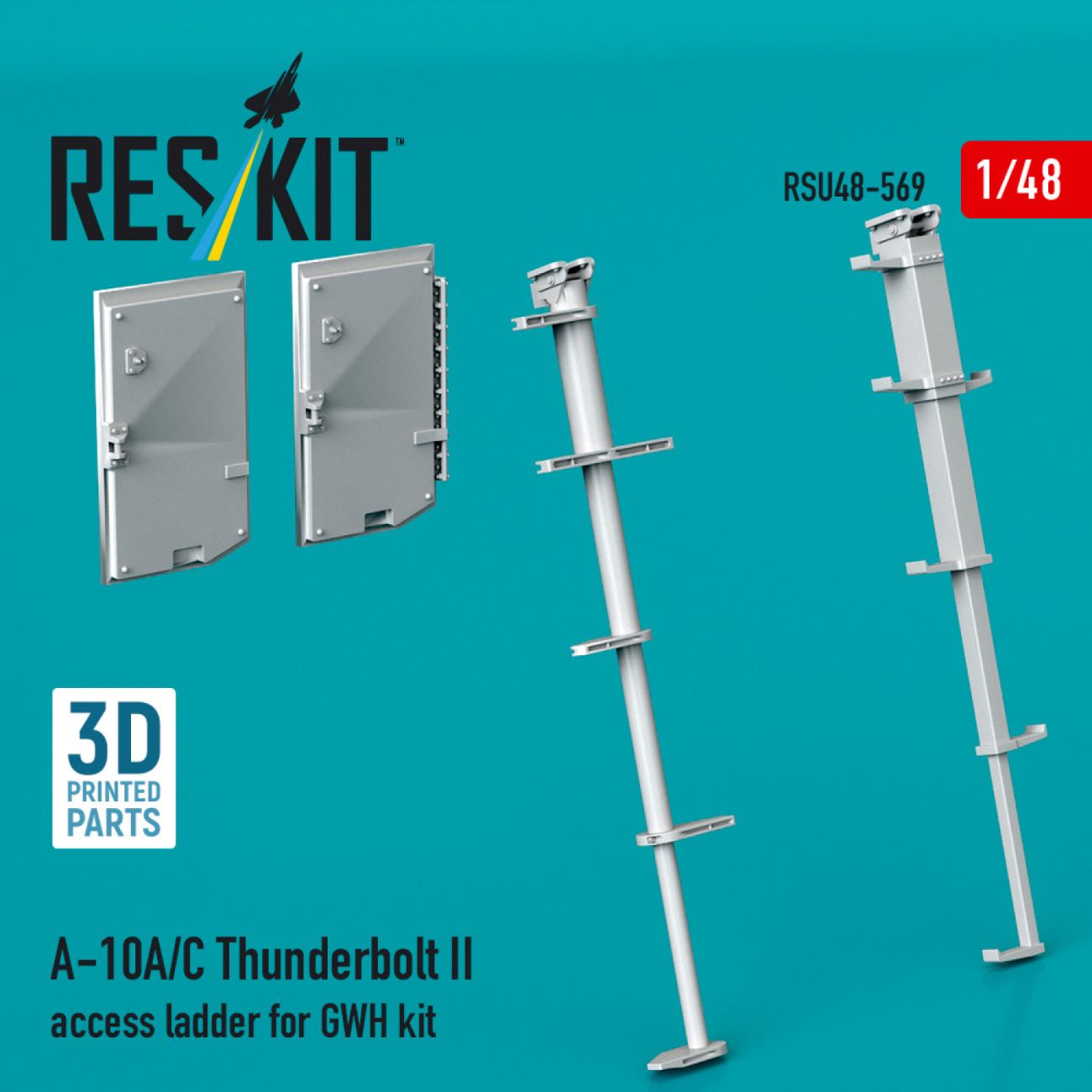 1:48 A-10A/C Thunderbolt II access ladder for GWH kit