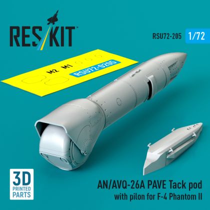 1:72 AN/AVQ-26A PAVE Tack pod with pilon for F-4 Phantom II
