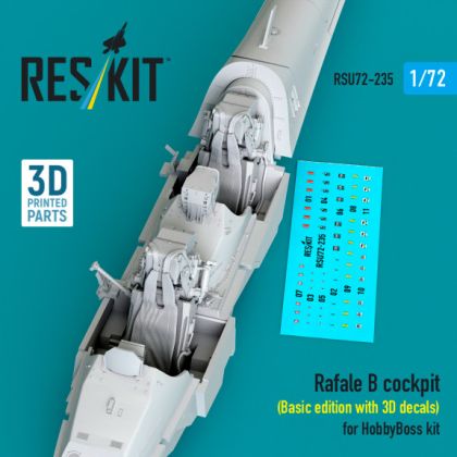 1:72 Rafale B cockpit (Basic edition with 3D decals) for HobbyBoss kit