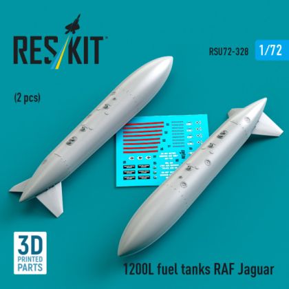 1:72 1200 L fuel tanks RAF Jaguar (2 pcs)