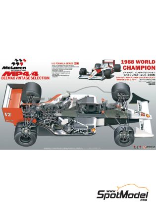 1:12 McLaren Honda MP4/4 McLaren Racing Limited Team sponsored by Marlboro - Monaco Formula 1 Grand Prix 1988